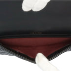 Black Leather Chanel Shoulder Bag