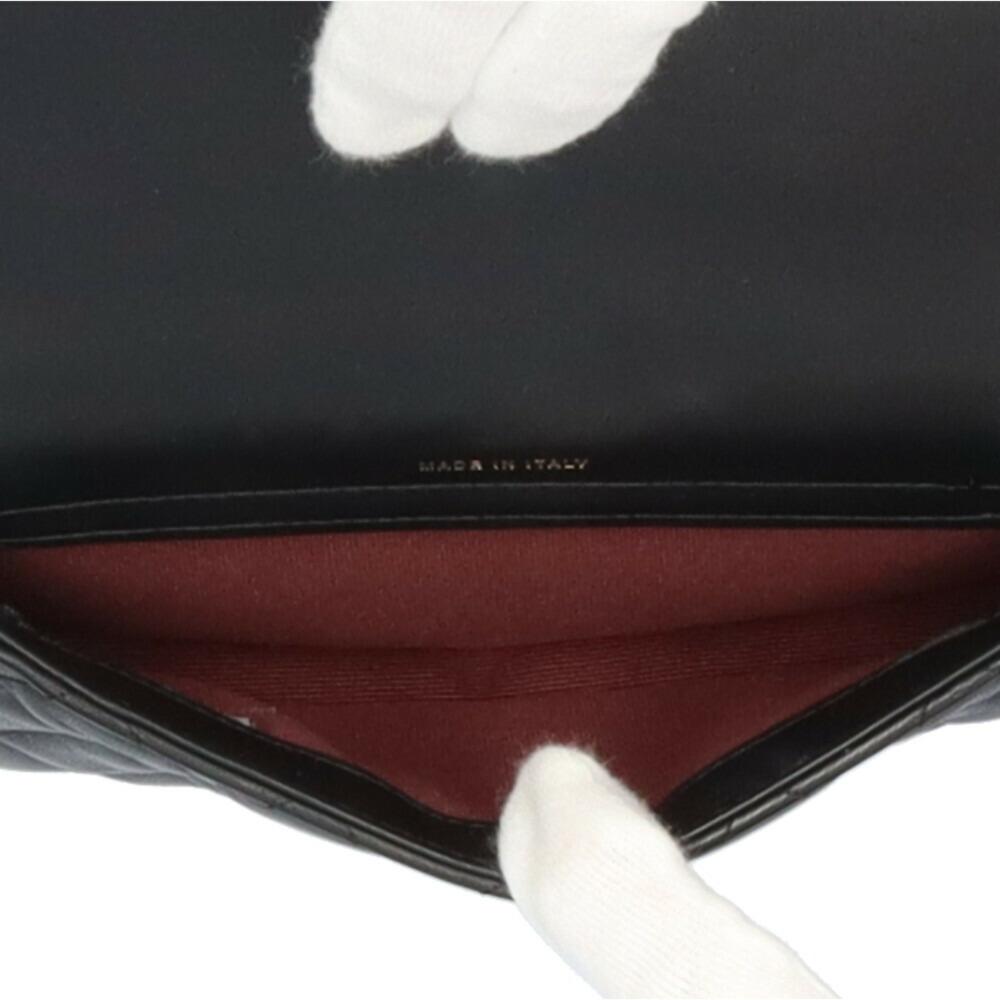 Black Leather Chanel Shoulder Bag