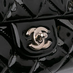 Black Leather Chanel Flap Bag