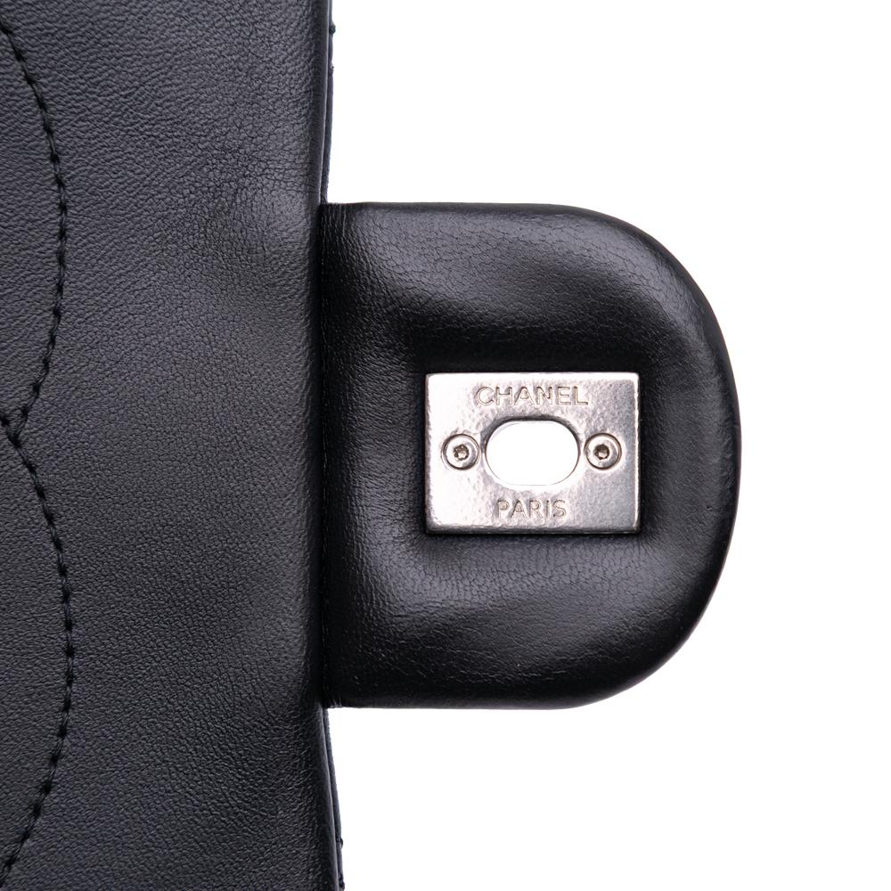 Black Leather Chanel Flap Bag