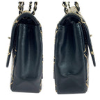 Black Leather Chanel Crossbody Bag
