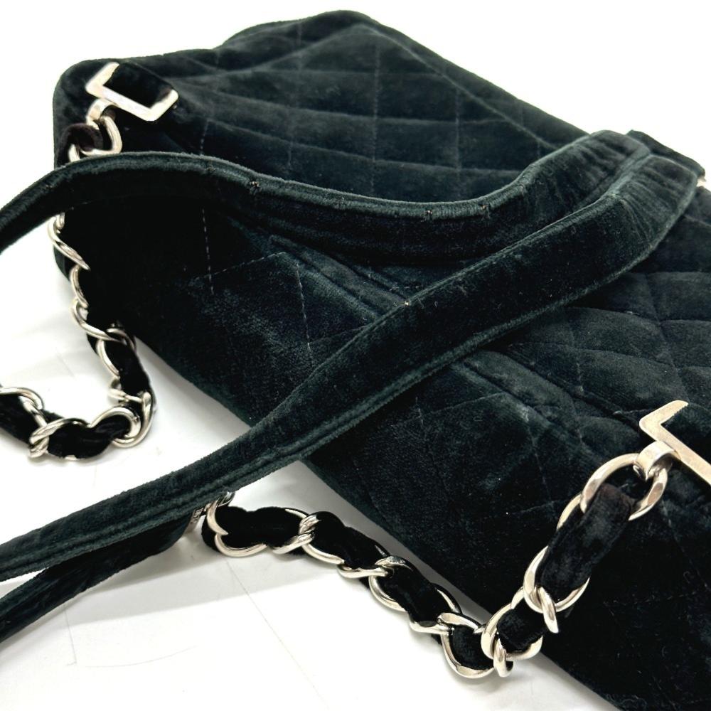 Black Leather Chanel Shoulder Bag