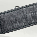 Black Leather Chanel Shoulder Bag