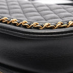 Black Leather Chanel Crossbody Bag