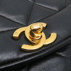 Black Leather Chanel Shoulder Bag