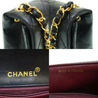 Black Leather Chanel Shoulder Bag