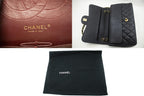 Black Leather Chanel Flap Bag