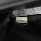 Black Leather Chanel Flap Bag