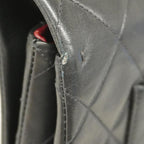 Black Leather Chanel Crossbody Bag