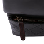 Black Leather Chanel Flap Bag