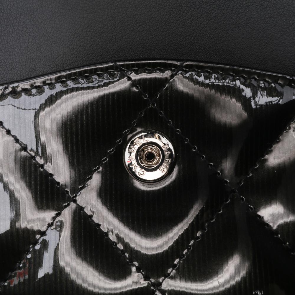 Black Leather Chanel Flap Bag