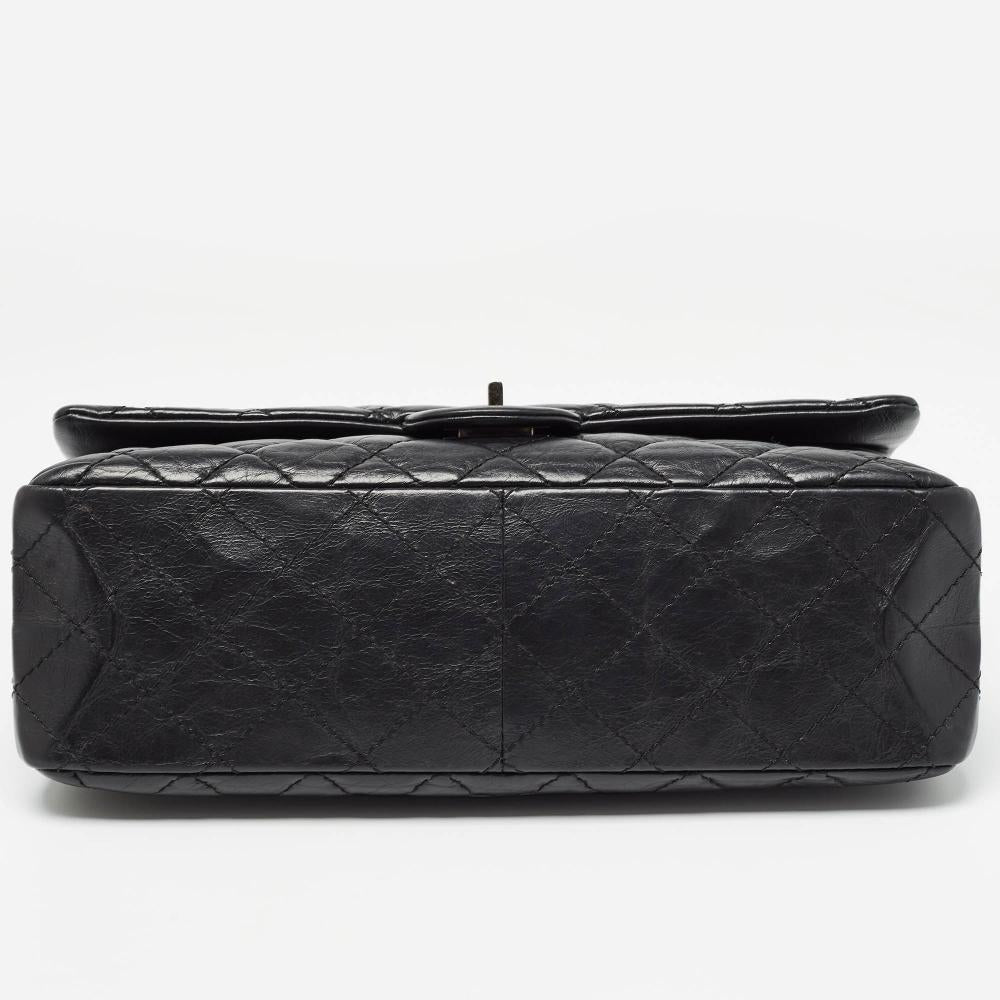 Black Leather Chanel Flap Bag