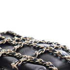 Black Leather Chanel Crossbody Bag