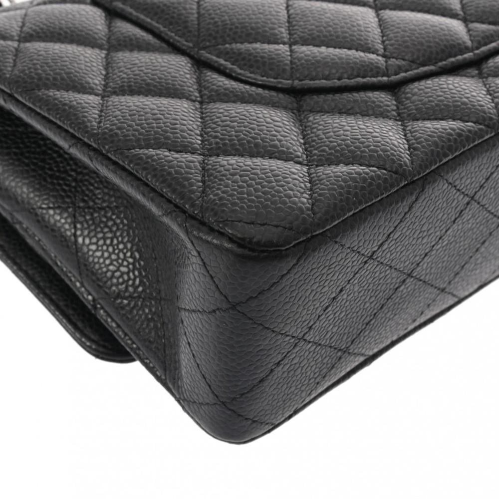 Black Leather Chanel Shoulder Bag
