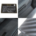 Black Leather Chanel Travel Bag