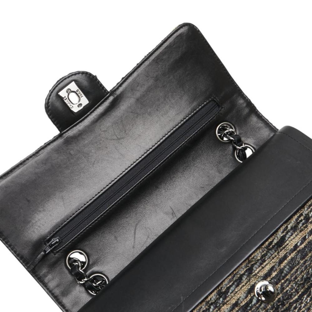 Black Leather Chanel Flap Bag