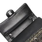 Black Leather Chanel Flap Bag