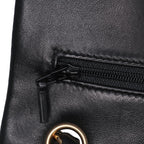 Black Leather Chanel Flap Bag