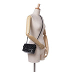 Black Leather Chanel Flap Bag