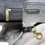 Black Leather Chanel Travel Line