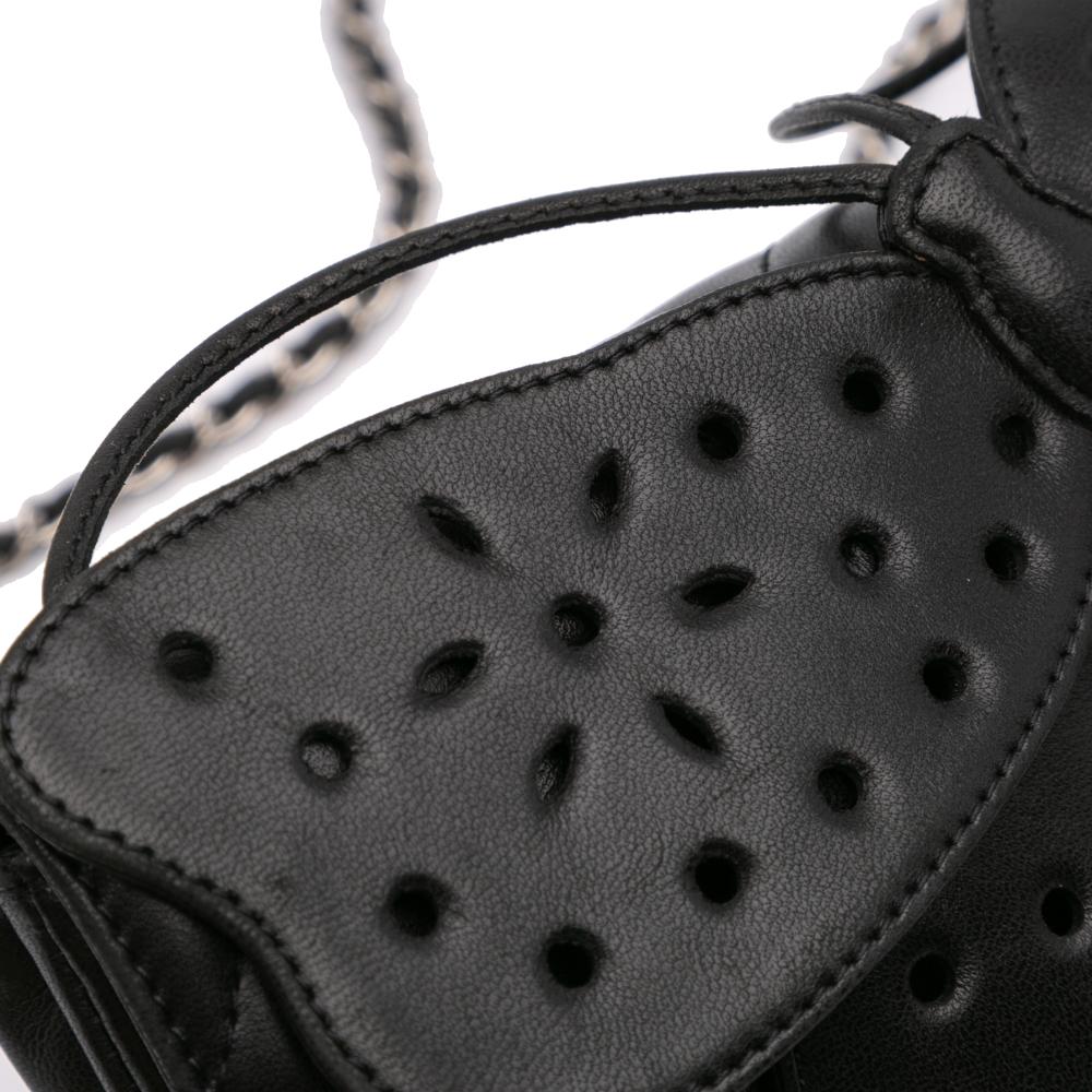 Black Leather Chanel Crossbody Bag