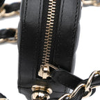 Black Leather Chanel Crossbody Bag