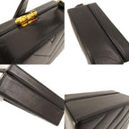 Black Leather Chanel Travel Bag