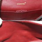 Black Leather Chanel Shoulder Bag