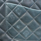 Black Leather Chanel Flap Bag