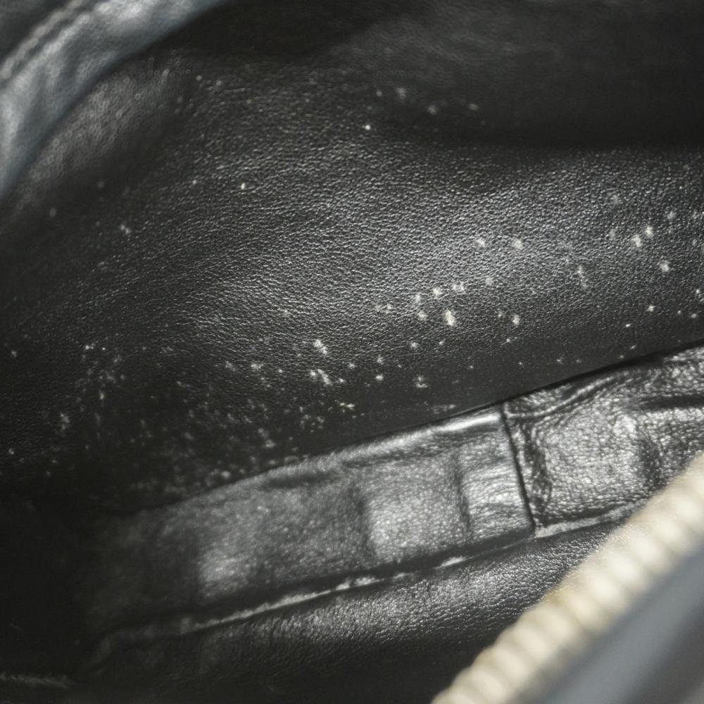 Black Leather Chanel Shoulder Bag
