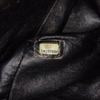 Black Leather Chanel Flap Bag