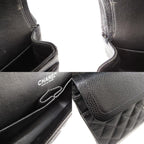 Black Leather Chanel Shoulder Bag