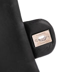 Black Leather Chanel Flap Bag