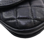 Black Leather Chanel Flap Bag