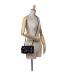 Black Leather Chanel Flap Bag