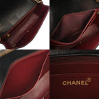 Black Leather Chanel Shoulder Bag