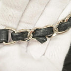 Black Leather Chanel Shoulder Bag