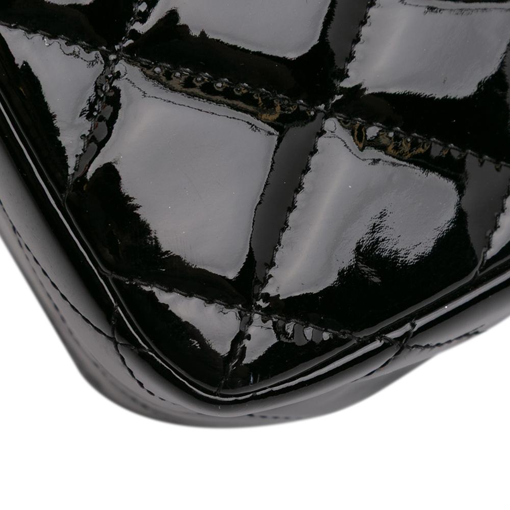 Black Leather Chanel Flap Bag