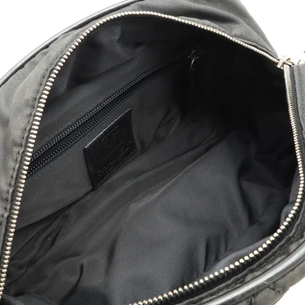 Black Leather Chanel Shoulder Bag