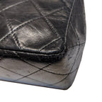 Black Leather Chanel Crossbody Bag