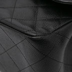 Black Leather Chanel Flap Bag