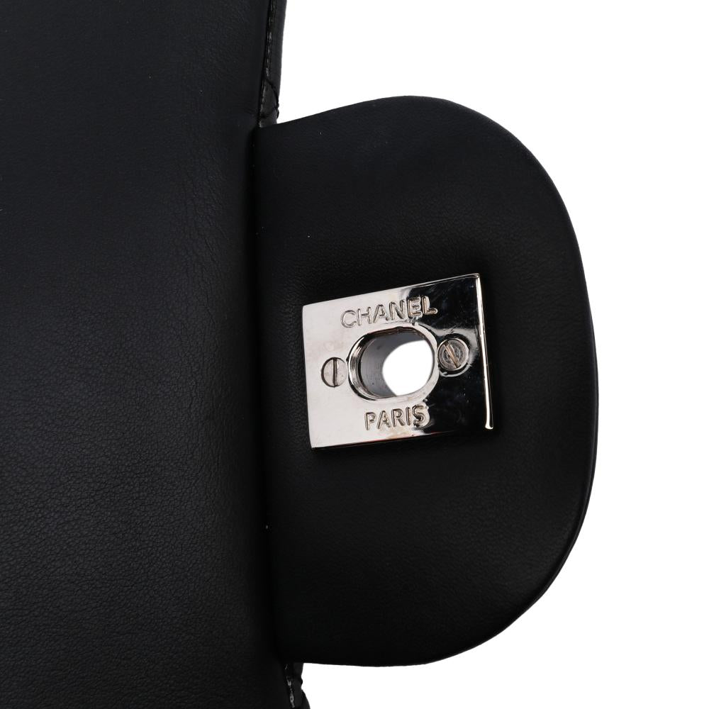 Black Leather Chanel Flap Bag