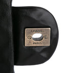 Black Leather Chanel Flap Bag