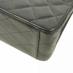 Black Leather Chanel Shoulder Bag