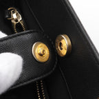Black Leather Chanel Crossbody Bag