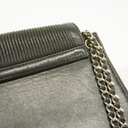 Black Leather Chanel Shoulder Bag