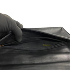 Black Leather Chanel Shoulder Bag