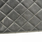 Black Leather Chanel Shoulder Bag