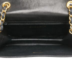 Black Leather Chanel Crossbody Bag