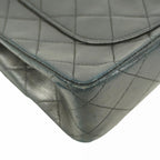 Black Leather Chanel Flap Bag